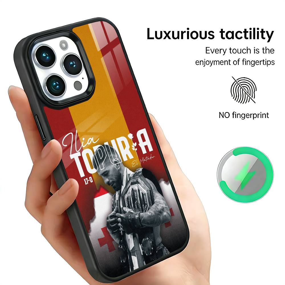 

Boxing I-Ilia T-Topuria Phone Case For iPhone17,16,15,14,13,12,11 Plus,Pro Max, New Magnetic Wireless Charging iPhone11PRO