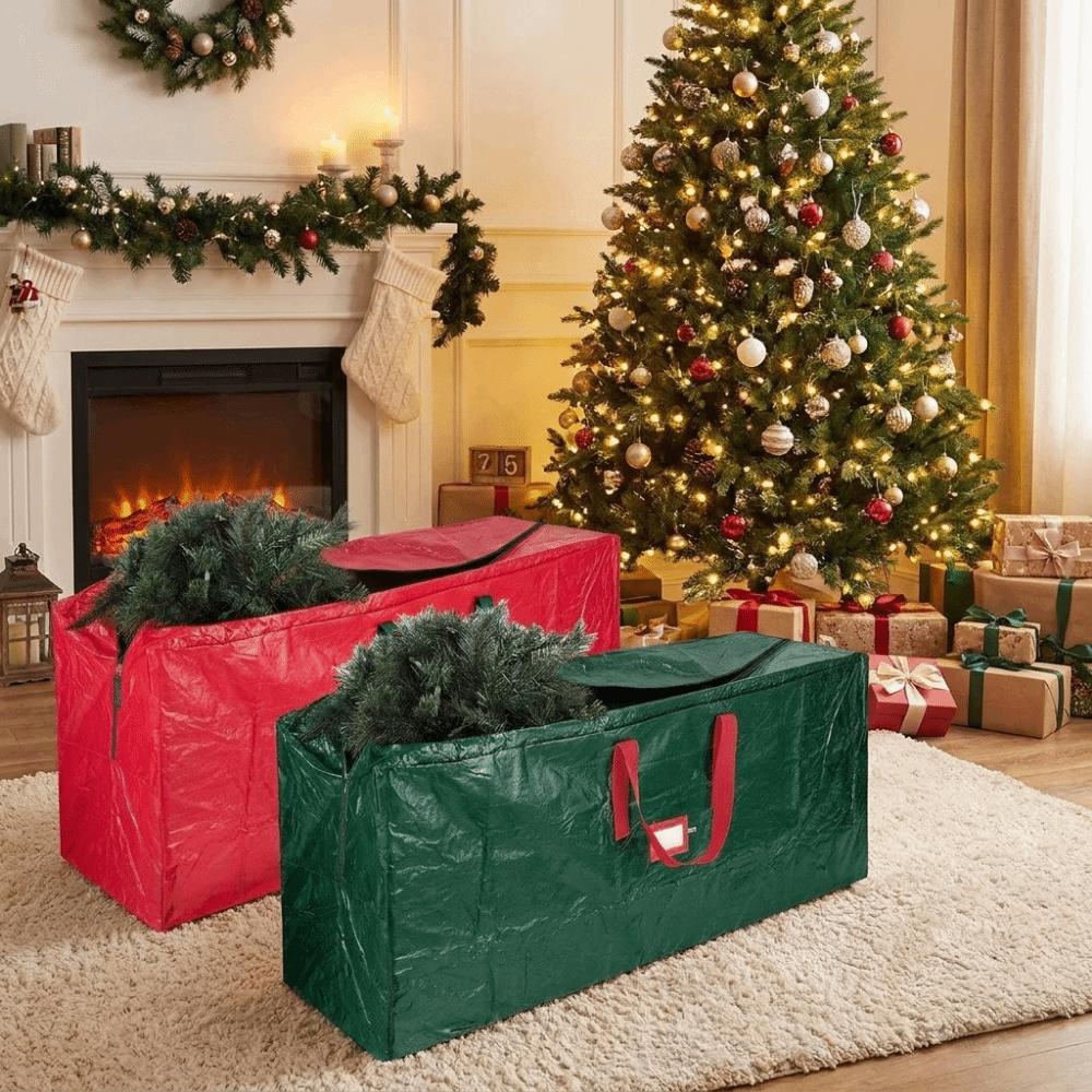 Foldable Christmas Tree Storage Bag Waterproof Durable Xmas Furniture Packs Large Capacity Carry Handles Artificial Tree Tote