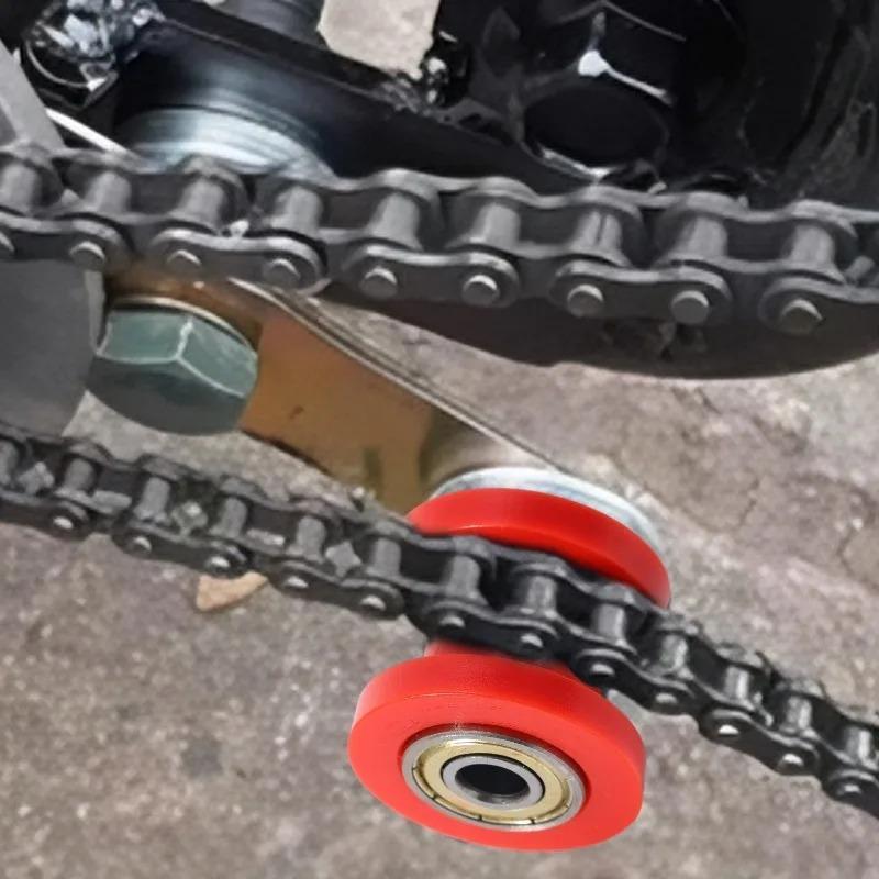 Galet de guidage de chaîne Motorchain 8/10mm Réduire le bruit de la chaîne Tendur de chaîne de transmission Protection des chaînes de transmission Outil de réparation de moto DIY