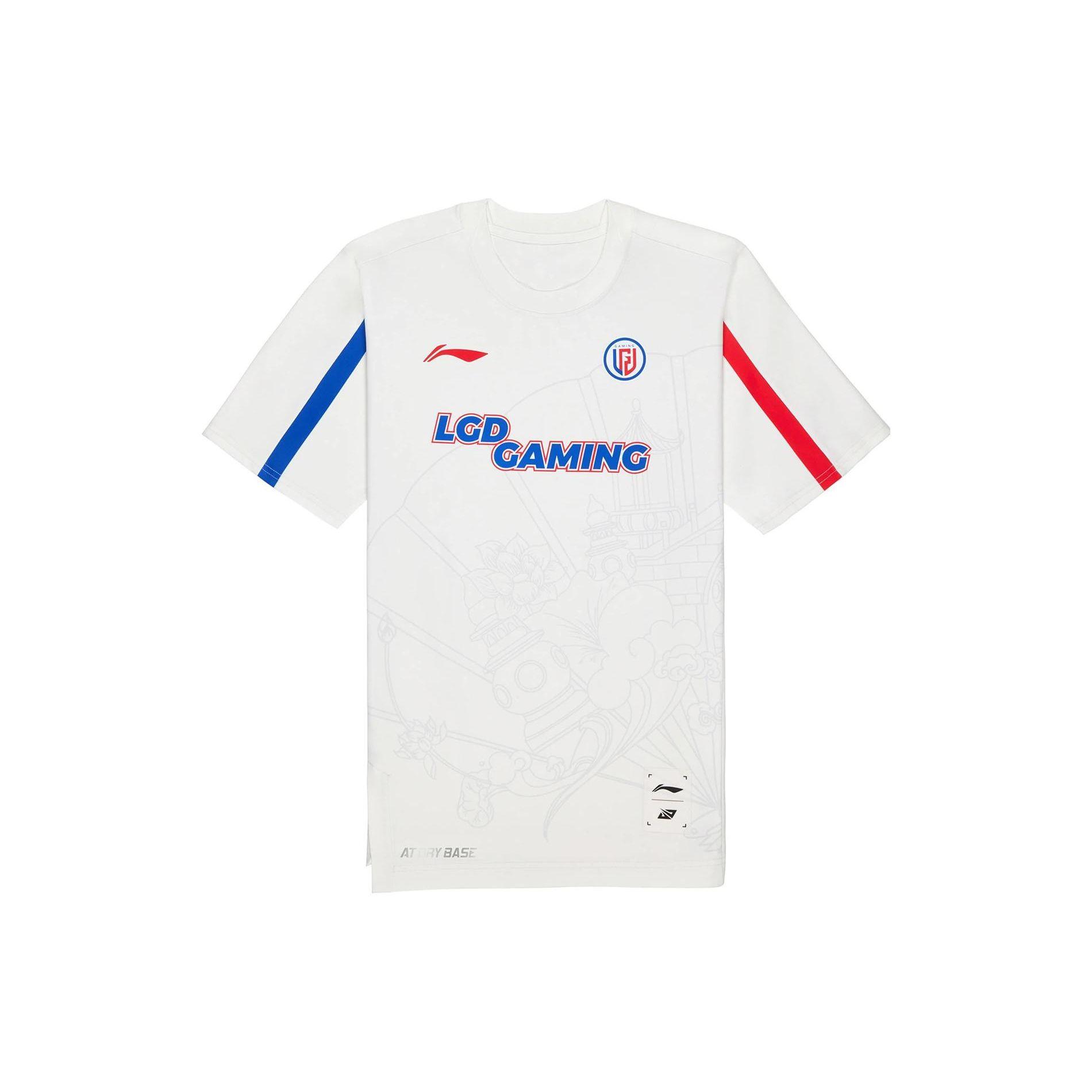 

Li Ning Sports Lifestyle Series с логотипом и буквами, круглый вырез, свитер с коротким рукавом, мужские топы, цвет не совсем белый ATST757-1 L