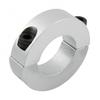 Double Split Clamp Ring Inside Interchangeable Normal Type Silver