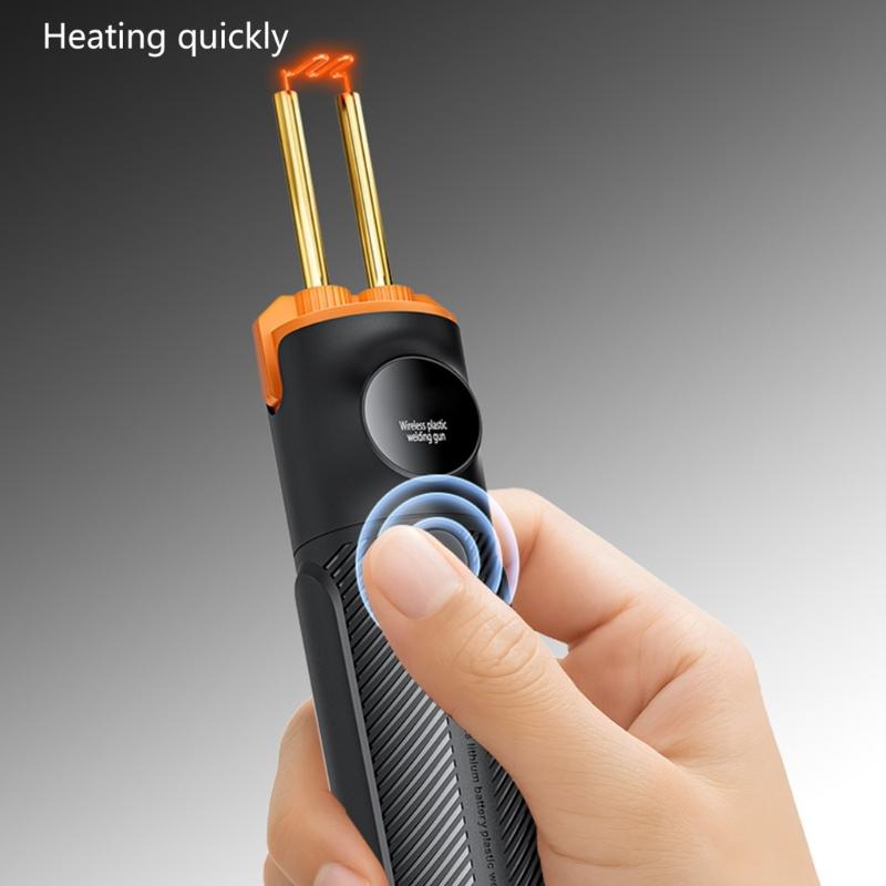 Highly speed 590℃ Plastic Welding Guns For Automotive Bumpers Welder Builts In 4000mAh Battery And Illuminated Work Area