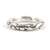Great CHROME HEARTS Ring Scroll Banding Silver 925 Mens Used
