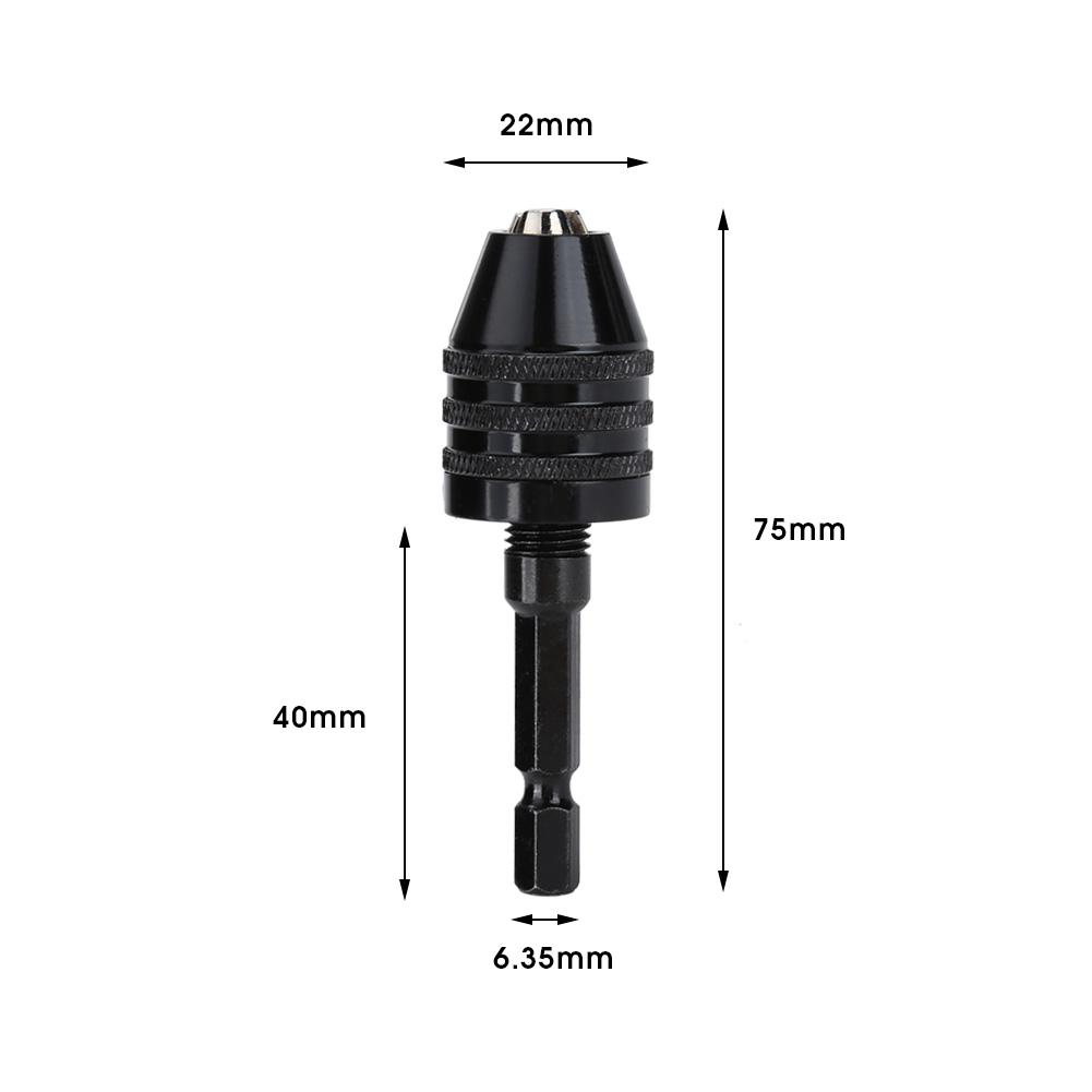 6.5mm Hex Shank Electric Screwdriver Drill Chuck Adapter Quick Change Converter(H01455)