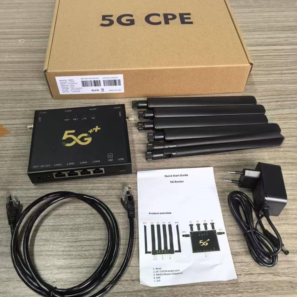 5G Dual-Band WiFi 6 Gigabit Home/Office Router with Antenna & SIM Card Slot for Live Streaming & All-Network Support