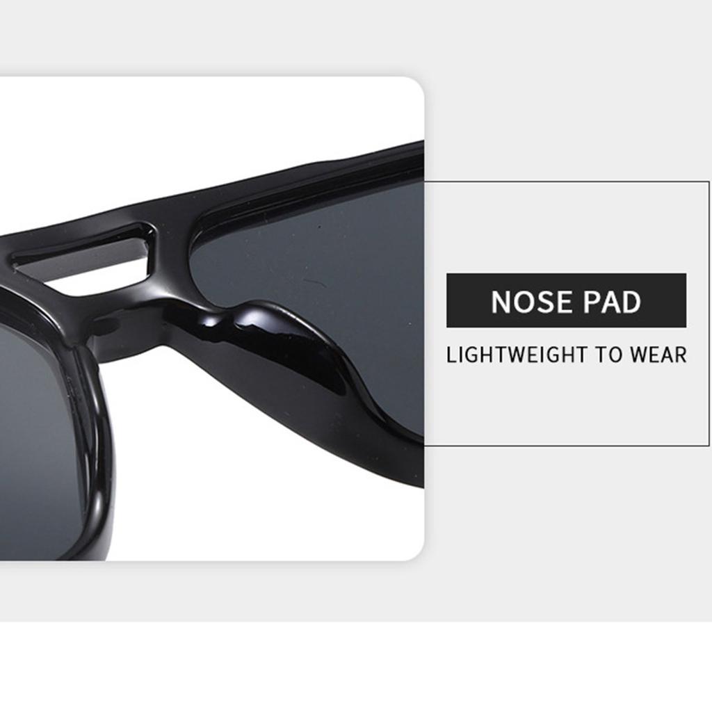 New Fashionable Men's Double Beam Sunglasses, Pilot's Retro Casual Driving Sunglasses, UV Protection