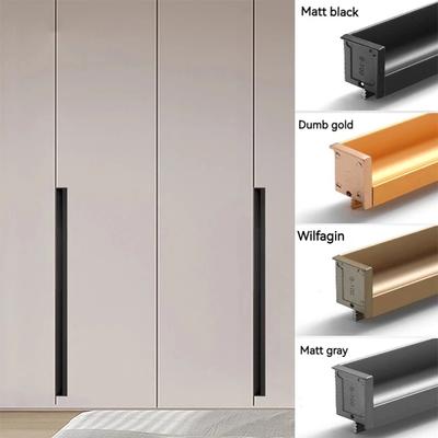 Leichter Luxus Einbau Versteckter Schubladengriff Kleiderschranktür Geschlitzt Eingebauter Unsichtbarer Griff Schrank Aluminiumlegierung Langer Griff
