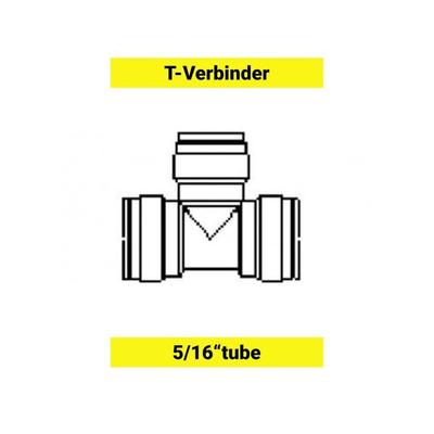 T-fitting for Flexible Hose 5/16" Outer Diameter - Waterproof and Versatile Connector for Restaurants and Bars