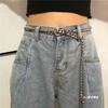 Chain Belt Female Korean Version Simple Versatile Metal Belt Punk Style Student Fashion Decoration Jk Trouser Chain Trouser Belt Male