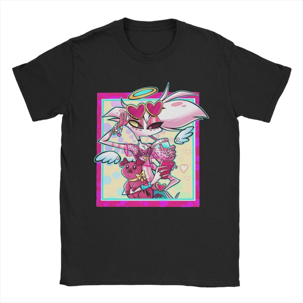 Hazbins Hotels Huskerdust Valentine T-Shirt Men Women  Humorous 100% Cotton Tee Shirt O Neck Short Sleeve T Shirt Original Tops