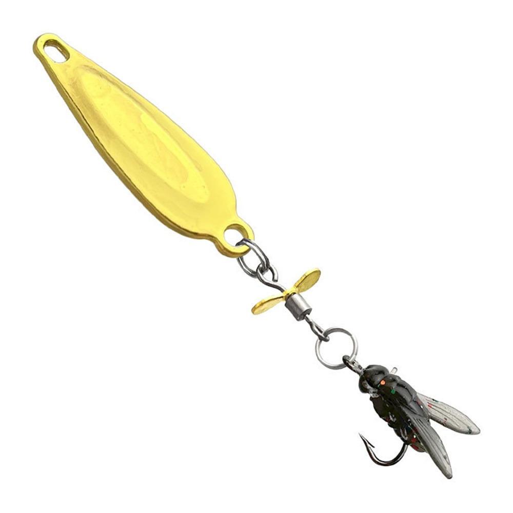 Anti-Rust Artificial Fly Fishing Lure Set Angling Gear Durable Fishing Spinner Baits Fishing Lure Metal Propeller Fishing Bait