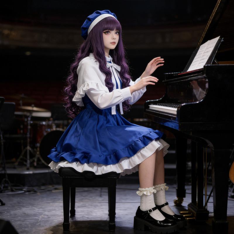 Two-dimensional anime, costume ever-changing Sakura Avenue Temple Zhishi singer cosplay suit maid skirt