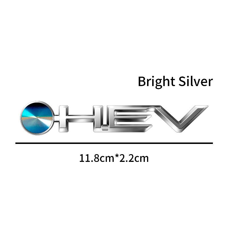 1Pcs ABS Plastic Car Styling HEV Logo Emblem Rear Bumper Tail Door Trunk Sticker For Camry Highlander Corolla Auris Hilux