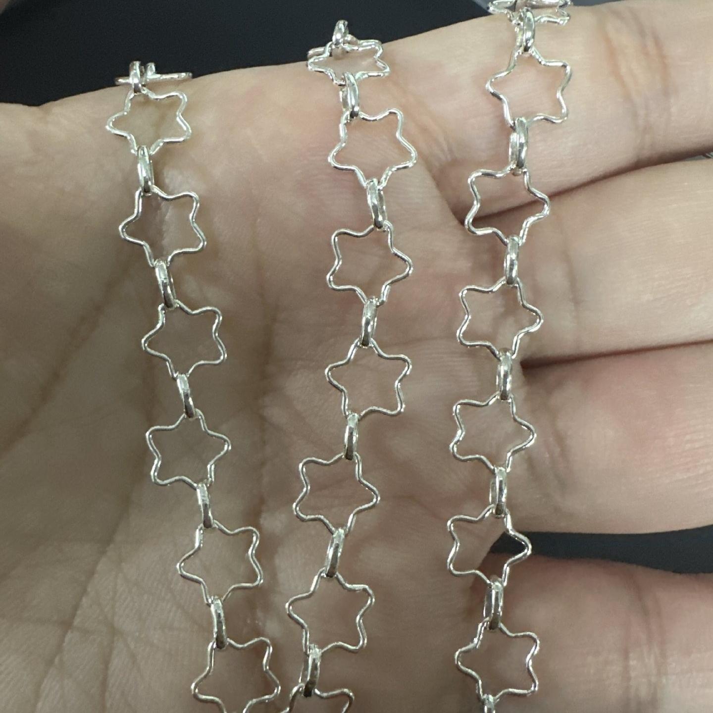 New Update 8MM Stat Chain 14K Gold Filled for Permanent Jewelry Findings Making Bracelet Necklace 8 mm