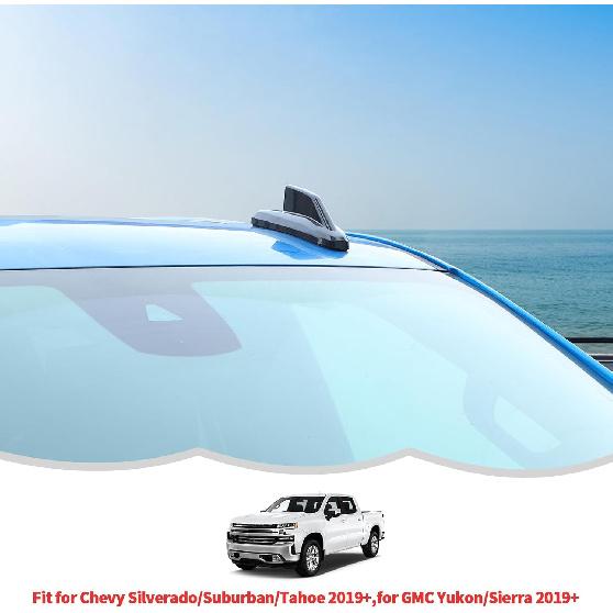 RT-TCZ Roof Antenna Cover Trim Decoration Exterior Accessories for Chevy Silverado/Suburban/Tahoe 2019-2024,for GMC Yukon/Sierra 2019-2024,Black