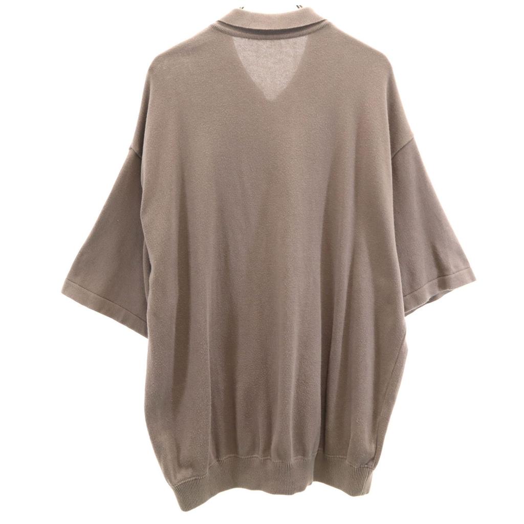 Crepuscule Made In Japan Five-quarter Sleeve Half Zip Knit Polo Shirt 3 Men's Used