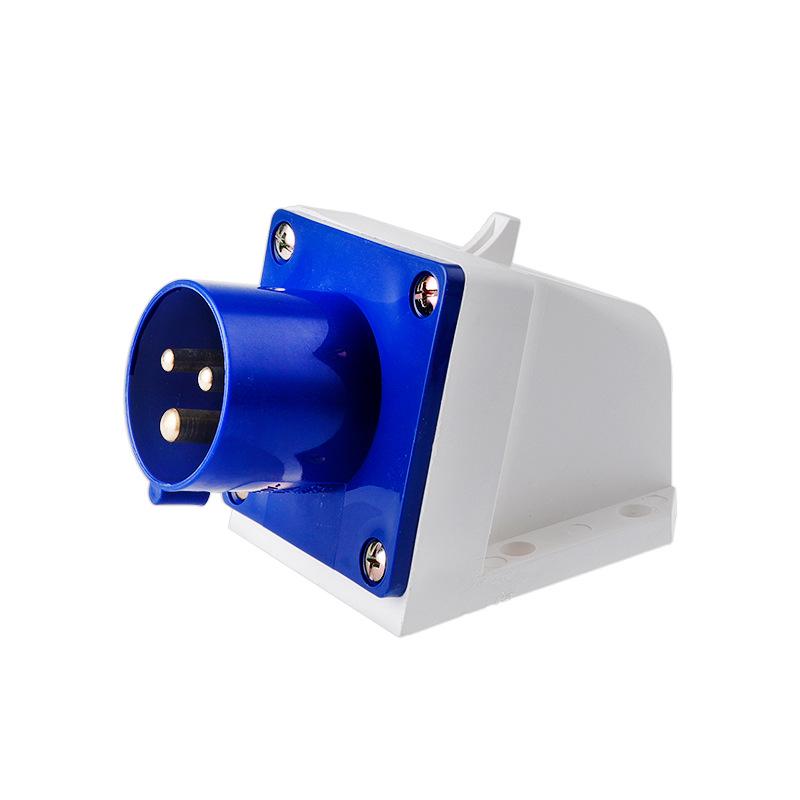 Waterproof Industrial Aviation Plug Connector: Reverse Plug Male-Female, 3-Pin, 4-Hole, 5-Pin, 16/32A-6h