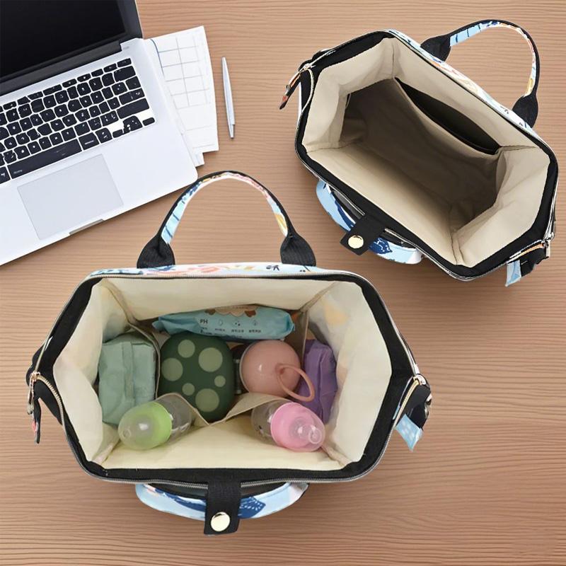 Fashion Print Nappy Backpack Bag Mummy Large Capacity Bag Mom Baby Multi-function Outdoor Travel Diaper Bags for Baby Care Stuff