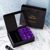 Jewelry Gift Box with Lids, Preserved Rose Jewelry Set Gift Box, Velvet Romantic Valentines Packaging Box with 12 Roses for Valentines Day Mothers Day
