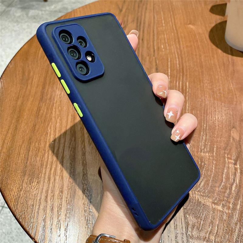 Matte Translucent Hard Silicone Case For Samsung Galaxy S22 S21 S20 A04 A53 A73 Huawei Honor 50 Xiaomi Redmi Note 11 iPhone 14 13 12 11 Pro Max Cover