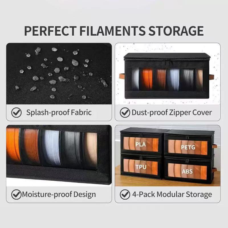 *New Filament Storage Box - 3D Printer Filament Storage Containers,3D Printing Accessor Holder Rack For Home,Office Workshop