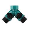 2 Way ABS Garden Hose Tap Adaptor Connector Y Piece Splitter Tools New