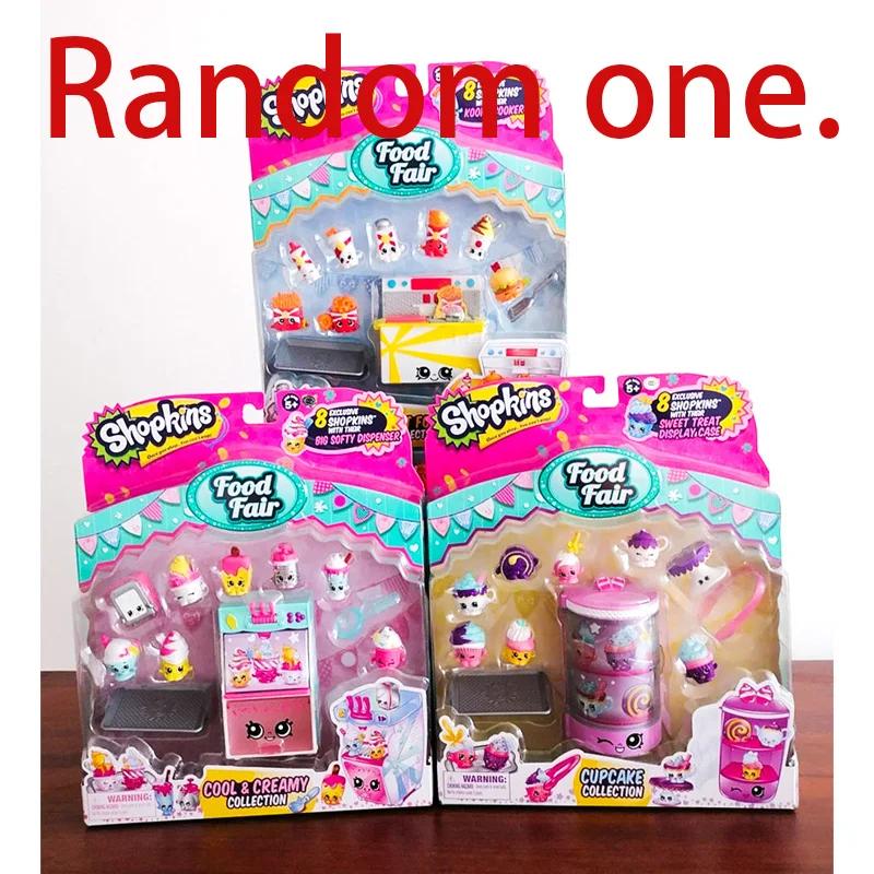 Shopkins Sesong Blind Box 1/2/3 Shopping Nisse Sett Leketøy Supermarked Kjøkken Scene Dukkehus Miniatyr Jente Barnebursdagsgave
