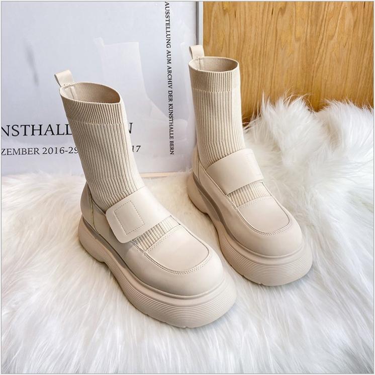 round toe sock boots