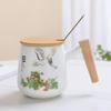 Ceramic Tea Brewing Cup with Lid - Ideal for Office and Gift Giving