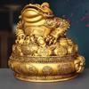 Brass Cornucopia Golden Toad Ornaments Crafts Home Store Living Room Office Opening Gifts Decorations