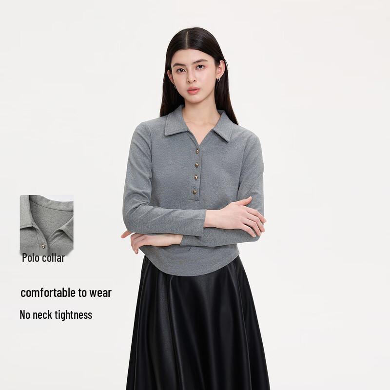 

FivePlus Women s Slim Fit Polo Long-Sleeve T-shirt S