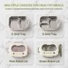 Stainless Steel Lunch Box 2/3 Grid Food Storage Case Student Lunch Box Thermal Lunch Box  Office