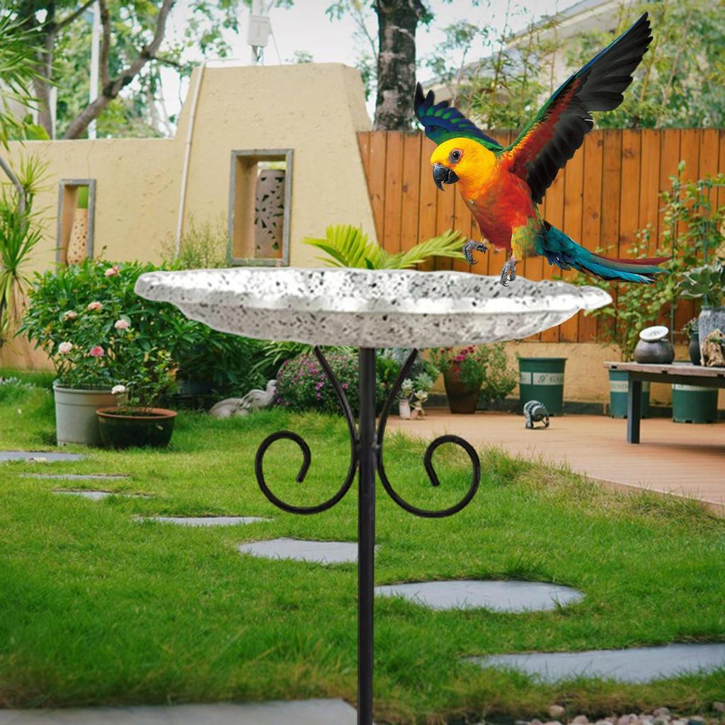 Bird Bath Bowl Feeder Birdfeeder Birdbath for Garden Fence Outside Deck Yard