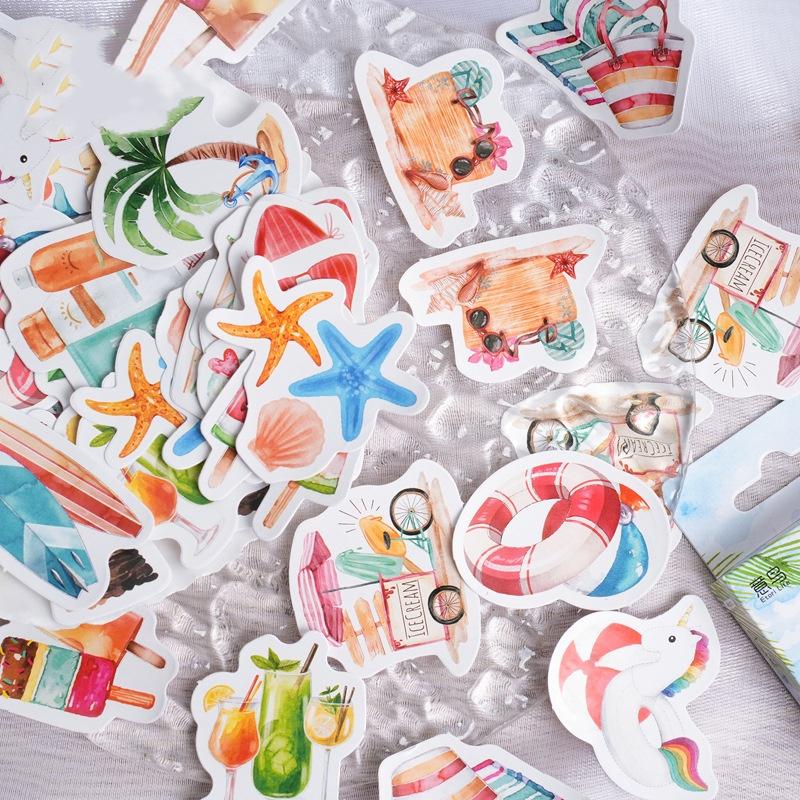 45pcs/pack Cute Stationery Stickers Cat Dog Diary Planner Decorative Mobile Stickers Scrapbooking DIY Craft Stickers