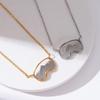 Personalized Stainless Steel Ski Goggles Pendant Necklace for Winter Sports Enthusiasts