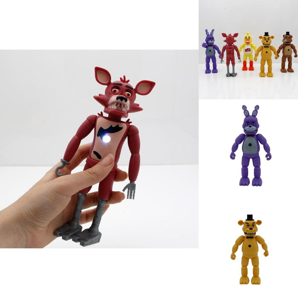 Five Nights At Freddy's Set di Giocattoli Action Figure con Proiettore Sicuro Non Tossico e Progettato per Bambini dai 3 Anni in Su