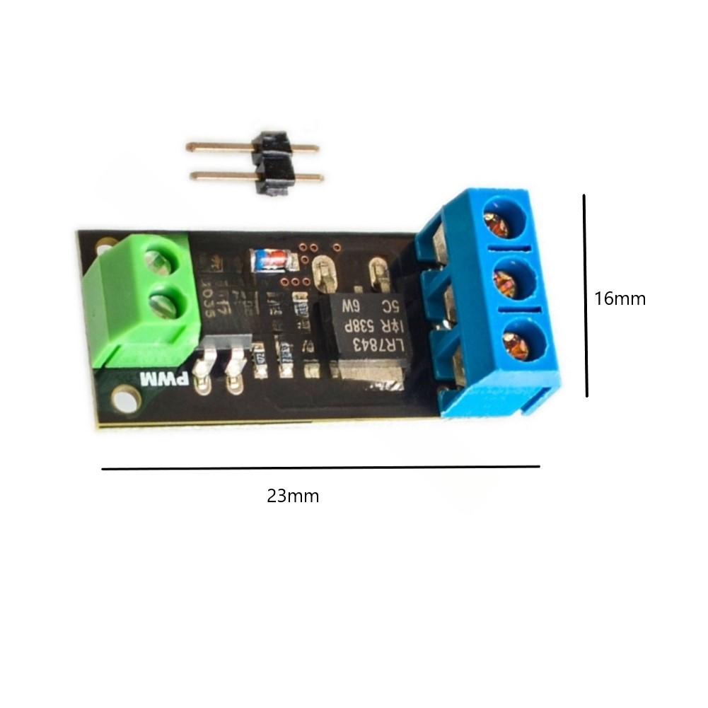 Isolation MOSFET Module FR120N LR7843 D4184 Replacement Relay For FOR ARDUINO 23mm X 16mm With Two 2mm Diameter Screw Holes