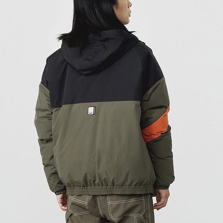 Vans Warm Hooded Down Jacket Men Jacket Military-Green VN0A54IPKCZ