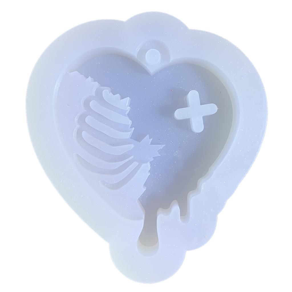 11-styles Love- Keychain Combination Ornament Mold Epoxy Resin Jewelry Mold Resin Casting Pendant Mold Suitable for Diy
