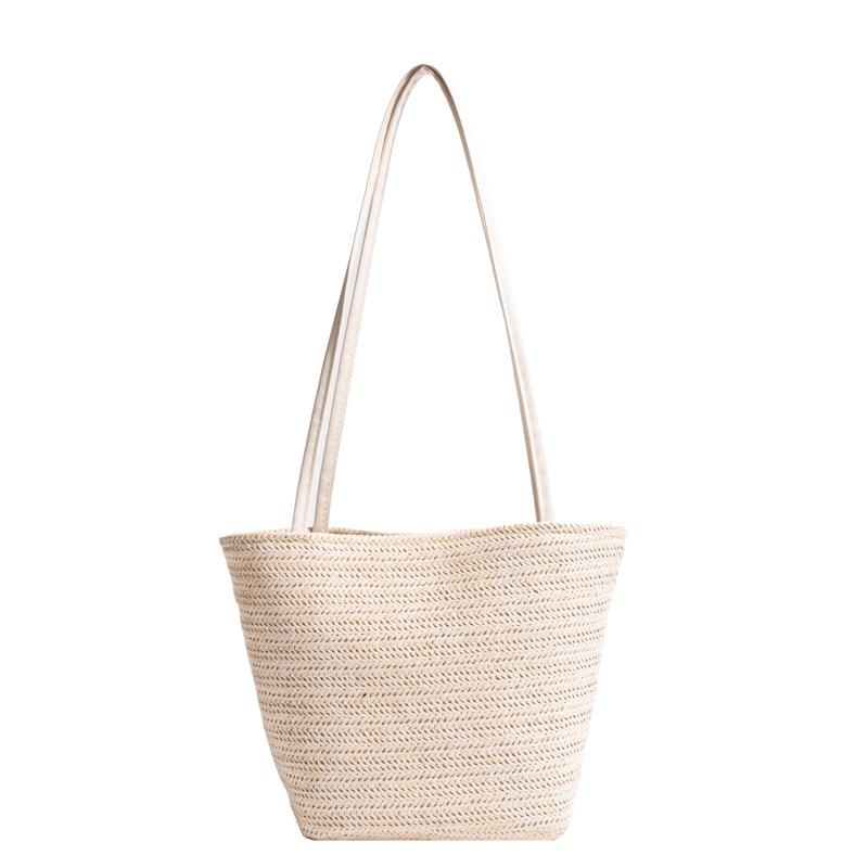 Summer Beach Totes Bag INS Style Women Handbags Casual Straw Bucket Bag  Girls