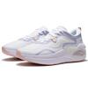 LiNing Fabric Reflective Water-Resistant Shock-Absorbing Non-Slip Durable Low-Top Casual Shoes Women Casual Shoes White Blue AGLR332-2