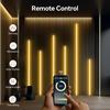 Bluetooth APP a RF Dálkově Stmívatelné COB LED Neonové Páskové Světlo Pro Akustický Dřevěný Laťkový Panel TV Pozadí Nástěnný Panel a Dekorace Skříně