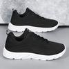 Men Sneakers Mesh Breathable Trendy Lace-Up Lightweight Black Walking Big Size Man Tenis Shoe Zapatillas Hombre