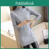 Medium Woman Section And Long High Collar Sweater Winter Warm Knitting Sweaters Large Size Sweater