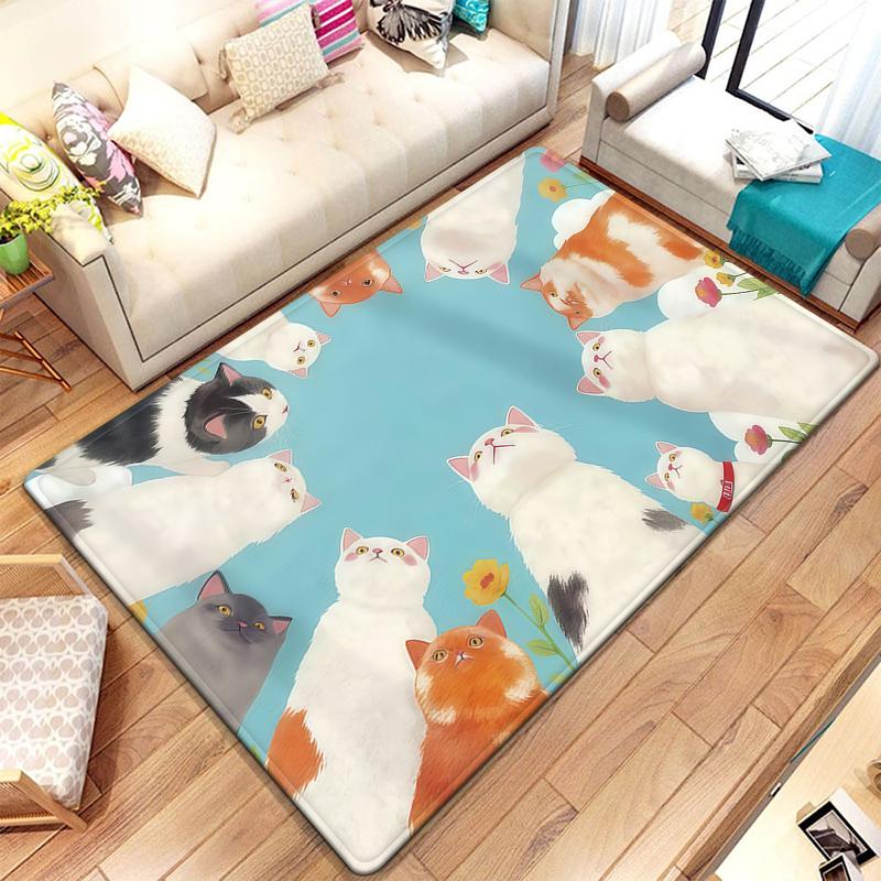 Cartoon Carpet Anime Rug Living Room Bedroom Large Carpet Bathroom Floor Mat Kitchen Door Mat Children's Room Home Decoration