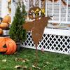Pumpkin Ghost Stake Spooky Halloween Outdoor Decoration for Home Patio Porch