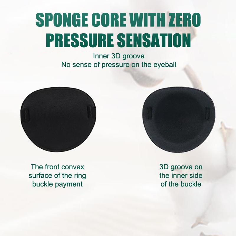 1Pcs Single Eye Patch Adjustable 3D Foam Groove Breathable Eyeshade For Lazy Eyes Medical Use Concave Eye Patch