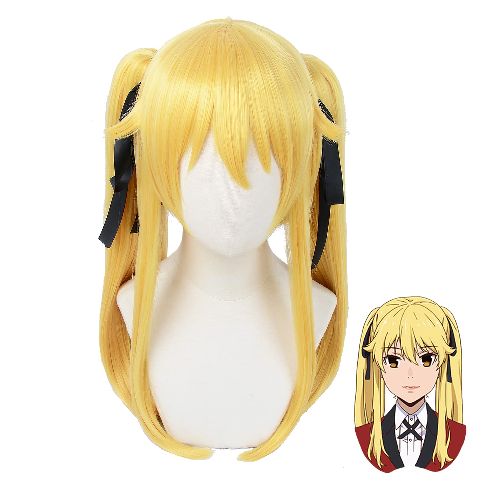 

SUNXXCOS Термостойкий парик Kakegurui, Аксессуар для костюма, Фестивальный парик (Саотоме Мэри)