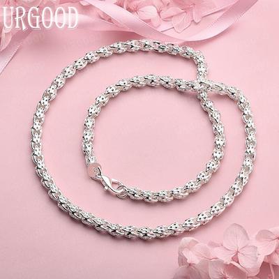 Gioielli da Sposa in Argento Sterling 925 Collana alla Moda