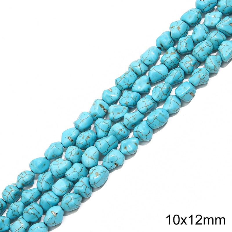 Synthetic Blue Turquoise Round Loose Beads for DIY Jewelry Accessories - Bracelets, Necklaces, Pendants